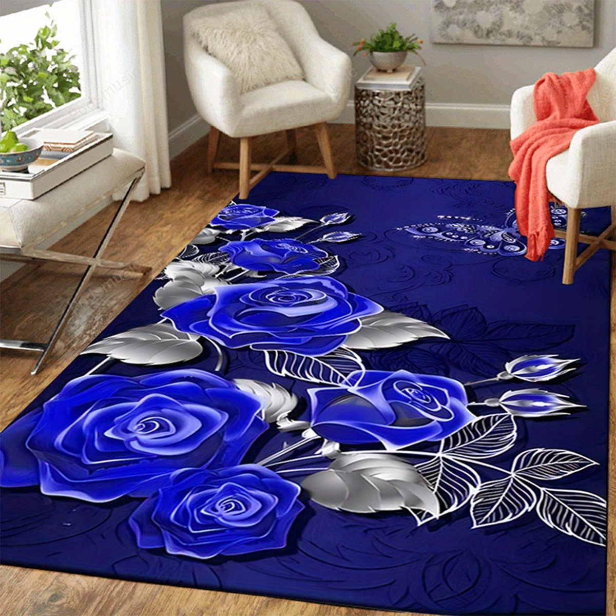 Chic Butterfly 3d Area Rug - Soft Polyester, Non-slip & Machine Washable For Living Room, Bedroom, And Entryway Decor
Chic Butterfly 3d Area Rug - Soft Polyester, Non-slip & Machine Washable For Living Room, Bedroom, And Entryway Decor