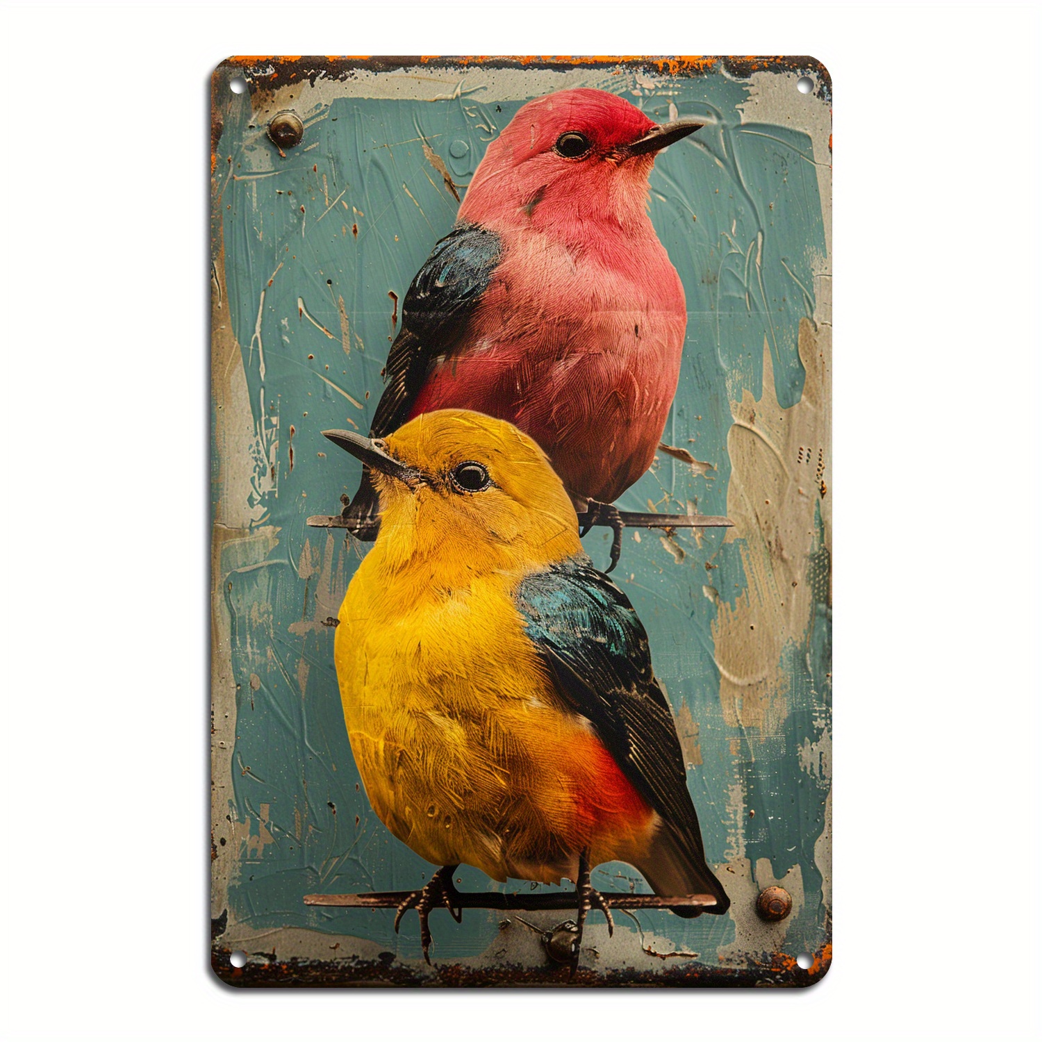 Vintage Tin Logo Watercolor Bird Wall Decoration, Bird Print Cute Wall Decoration, Home Bar Board Wall Decoration Bird Metal Tin Logo
Vintage Tin Logo Watercolor Bird Wall Decoration, Bird Print Cute Wall Decoration, Home Bar Board Wall Decoration Bird Metal Tin Logo