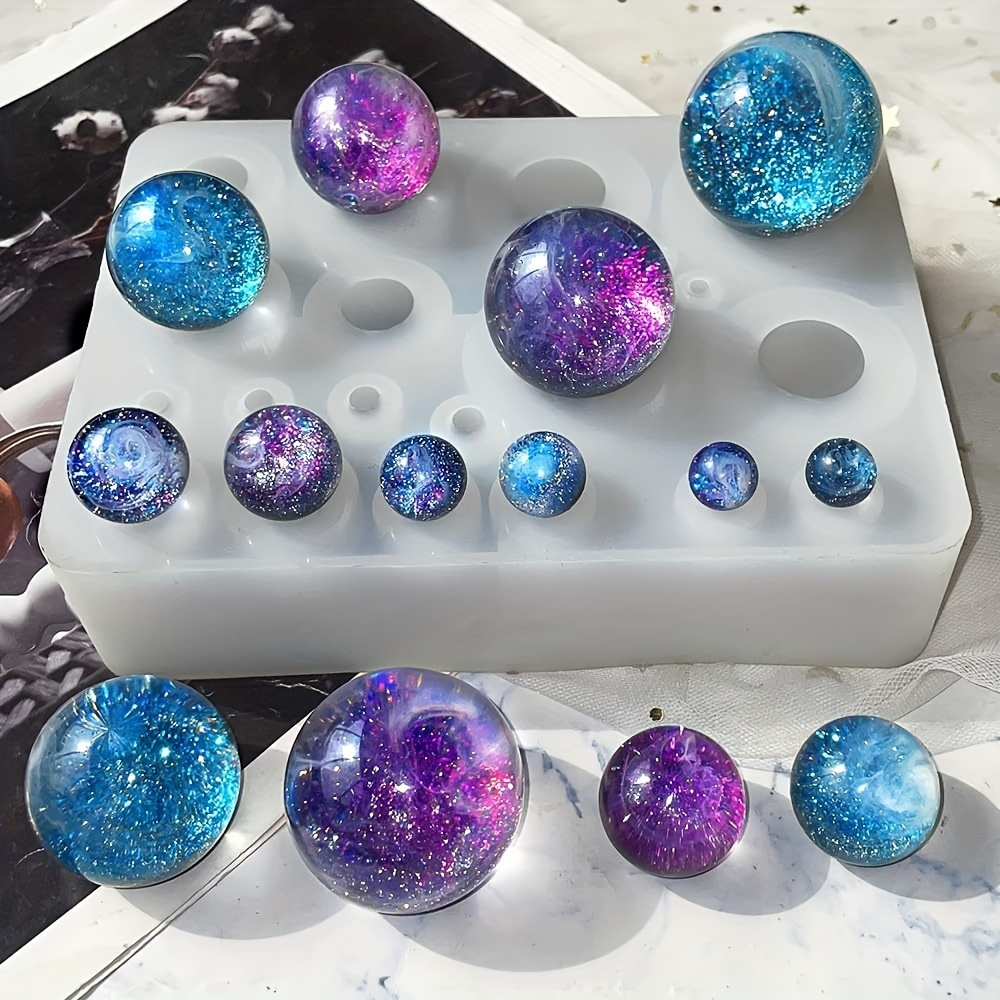 1pc 20 Grids Sphere Ornament Silicone Mold For Resin, Round Ball Resin Orbs Silicone Mold For Jewellery Making Home Desk Decoration
1pc 20 Grids Sphere Ornament Silicone Mold For Resin, Round Ball Resin Orbs Silicone Mold For Jewellery Making Home Desk Decoration