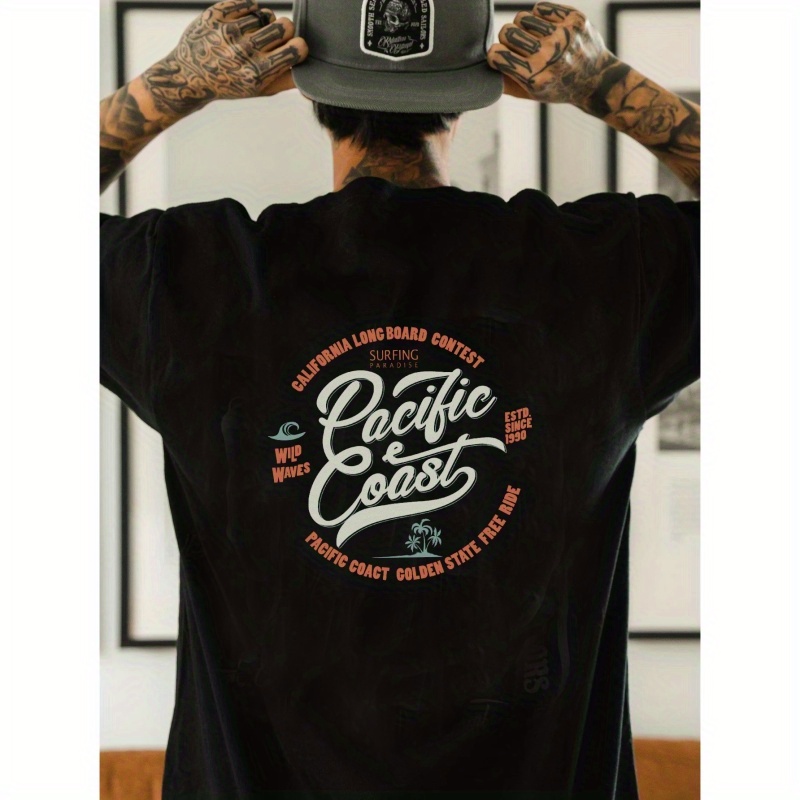 Vintage Letter Print Short Sleeve Tees For Men, Casual Crew Neck T-shirt, Comfortable Breathable T-shirt
Vintage Letter Print Short Sleeve Tees For Men, Casual Crew Neck T-shirt, Comfortable Breathable T-shirt