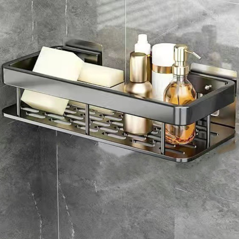 1/2/3pcs Stainless Steel Bathroom Shelves, No-drill Wall-mounted Storage Rack, Luxury Organiser For Restroom Vanity, Waterproof And Rust-proof Shelf For Washroom Accessories
1/2/3pcs Stainless Steel Bathroom Shelves, No-drill Wall-mounted Storage Rack, Luxury Organiser For Restroom Vanity, Waterproof And Rust-proof Shelf For Washroom Accessories