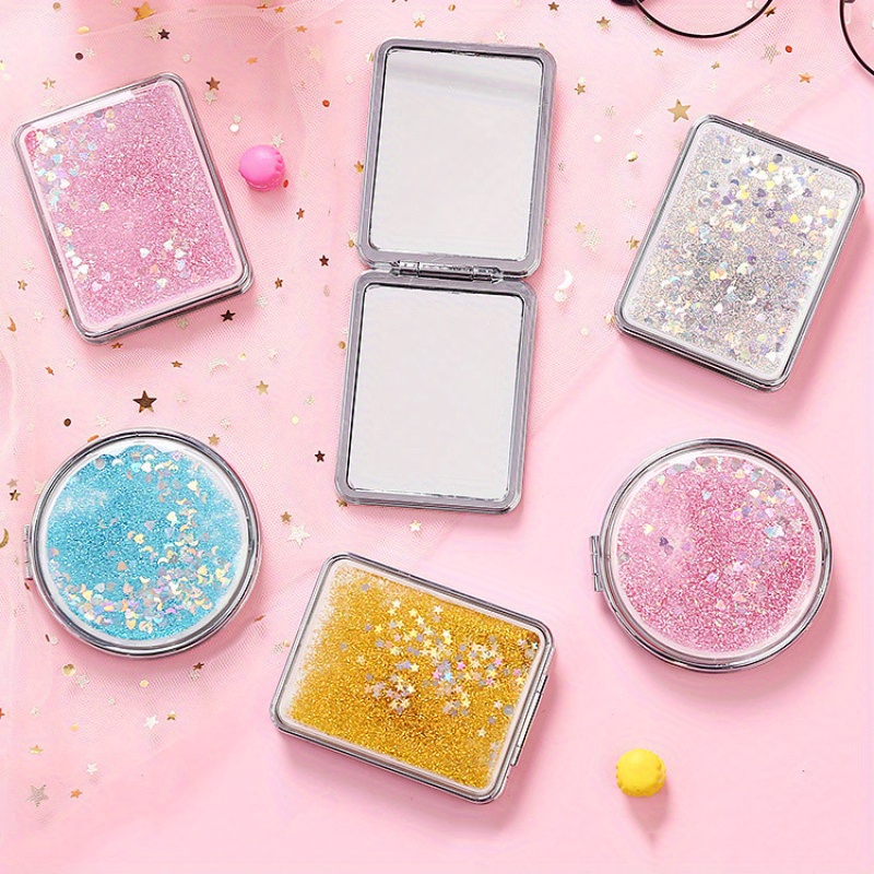 Fashionable And Simple Double-sided Mirror, Cute Handheld Portable Flip Folding Makeup Mirror
Fashionable And Simple Double-sided Mirror, Cute Handheld Portable Flip Folding Makeup Mirror