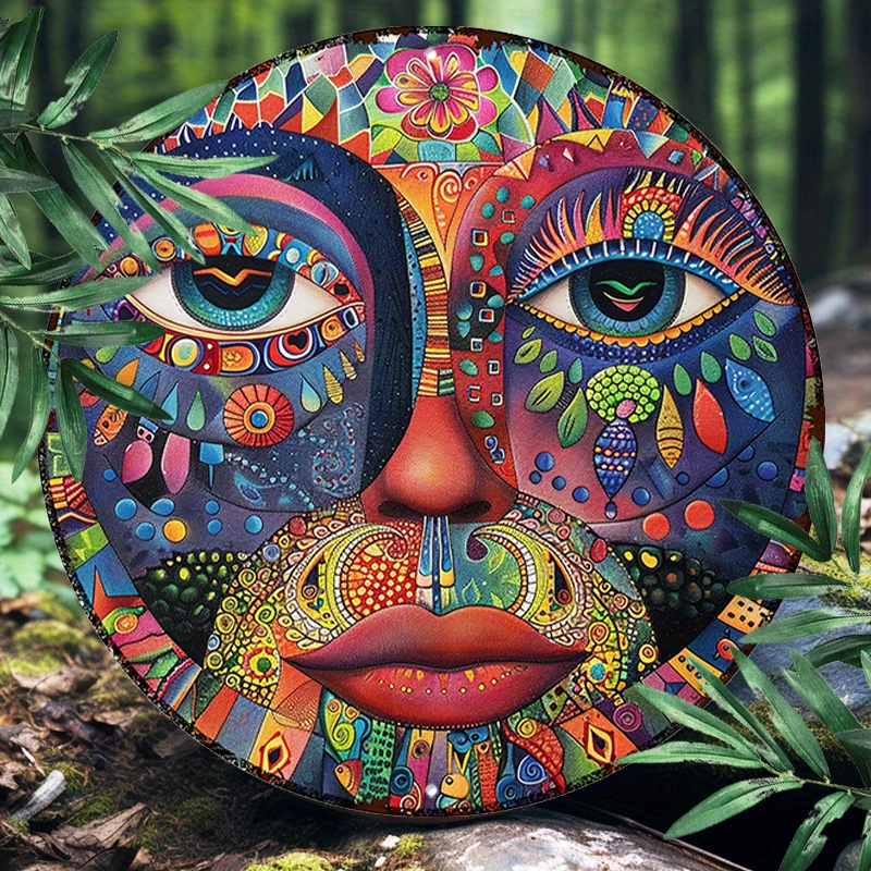 1pc 8x8inch(20x20cm) Round Aluminum Sign Metal Sign Metal Wall Sign Colorful Mask Theme For Room Decor, Indoor Outdoor Wall Decor
1pc 8x8inch(20x20cm) Round Aluminum Sign Metal Sign Metal Wall Sign Colorful Mask Theme For Room Decor, Indoor Outdoor Wall Decor