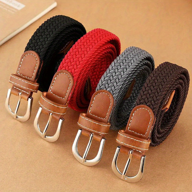 Square Pin Buckle Simple Woven Belt Casual Stylish Braided Belt Outdoor Boho Style Belts For Women
Square Pin Buckle Simple Woven Belt Casual Stylish Braided Belt Outdoor Boho Style Belts For Women
