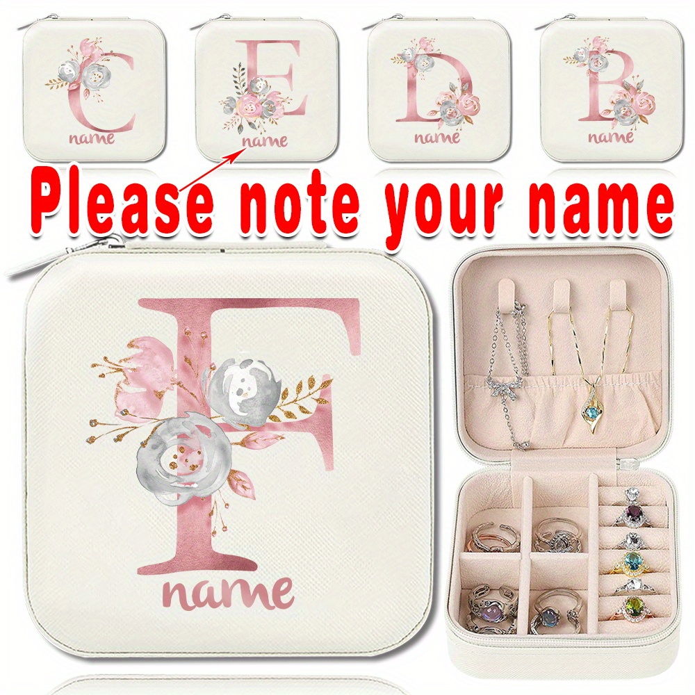 Sweet Diy Name Letter Pattern Jewelry , Storage For 1pc Jewelry Box Organizer Personalized
Sweet Diy Name Letter Pattern Jewelry , Storage For 1pc Jewelry Box Organizer Personalized