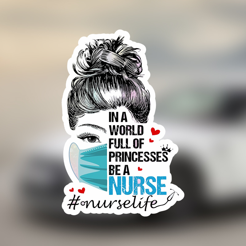 Be A Nurse" Inspirational Vinyl Sticker - Waterproof, Matte Finish For Cars, Laptops, And Windows
Be A Nurse" Inspirational Vinyl Sticker - Waterproof, Matte Finish For Cars, Laptops, And Windows