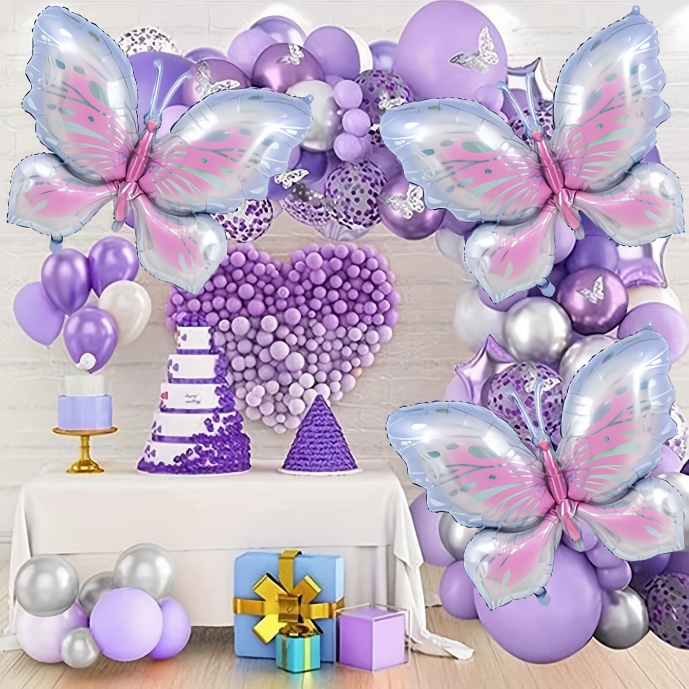 5pcs Purple Butterfly Foil Balloons, Wedding Decor, Birthday Party Decor, Anniversary Decor, Graduation Decor, Holiday Decor, Mother's Day Decor, Indoor Outdoor Decor, Home Decor, Room Decor
5pcs Purple Butterfly Foil Balloons, Wedding Decor, Birthday Party Decor, Anniversary Decor, Graduation Decor, Holiday Decor, Mother's Day Decor, Indoor Outdoor Decor, Home Decor, Room Decor