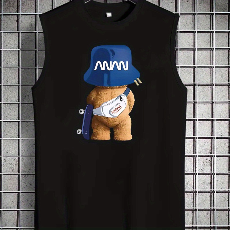 Men's Trendy Crew Neck Graphic Tank Top With Fancy Print, Men's Sleeveless Vest, Street Style For Summer Wear
Men's Trendy Crew Neck Graphic Tank Top With Fancy Print, Men's Sleeveless Vest, Street Style For Summer Wear