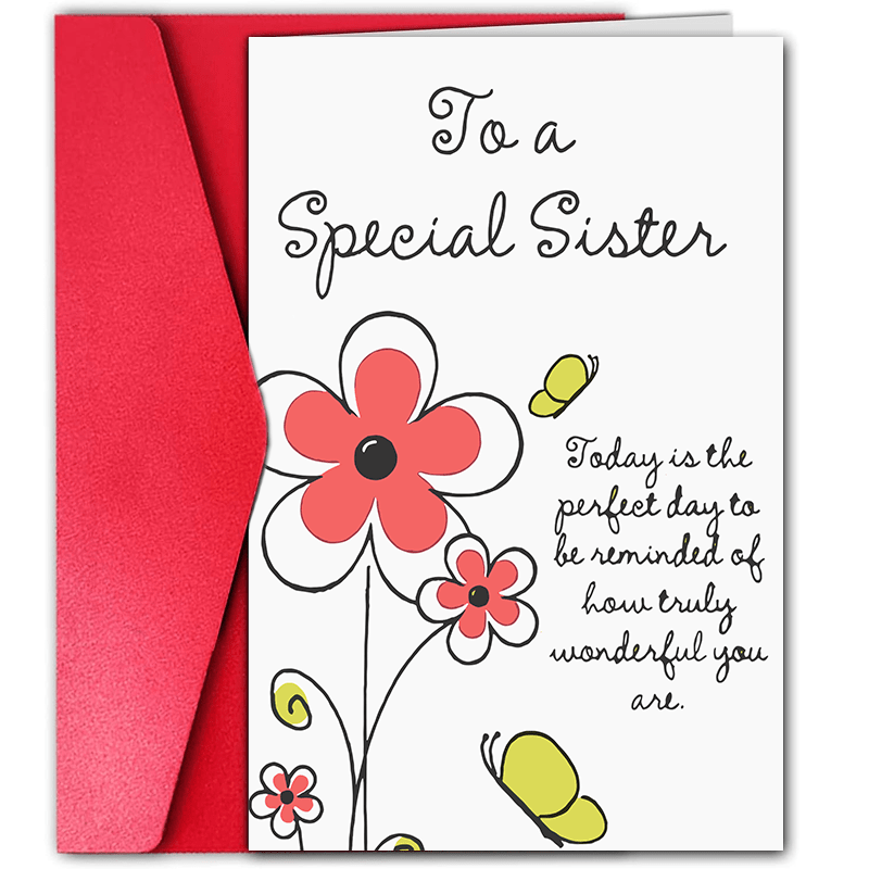 1pc Birthday Greeting Card, Fun And Creative, For Family And Friends, Pink Flowers For Sister Special Sister, Birthday Greeting Card For Sister Red Envelope
1pc Birthday Greeting Card, Fun And Creative, For Family And Friends, Pink Flowers For Sister Special Sister, Birthday Greeting Card For Sister Red Envelope