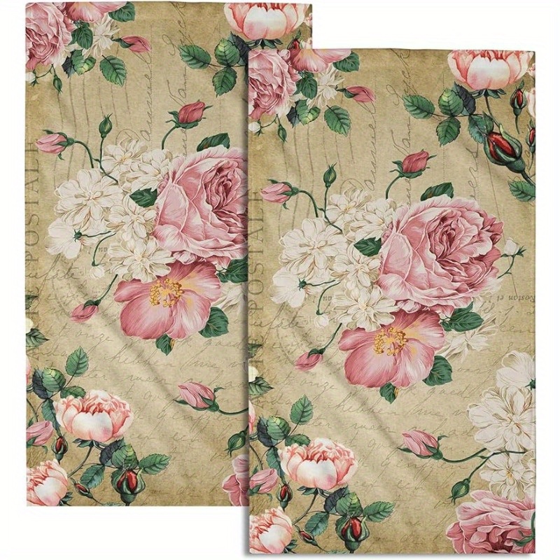 Ultra-soft Vintage Rose Floral Tea Towel - 18x26 Inch, Versatile For Dishwashing, Napkins & Mats, Perfect For Kitchen, Bathroom, Outdoor Events & Parties - Machine Washable Polyester
Ultra-soft Vintage Rose Floral Tea Towel - 18x26 Inch, Versatile For Dishwashing, Napkins & Mats, Perfect For Kitchen, Bathroom, Outdoor Events & Parties - Machine Washable Polyester