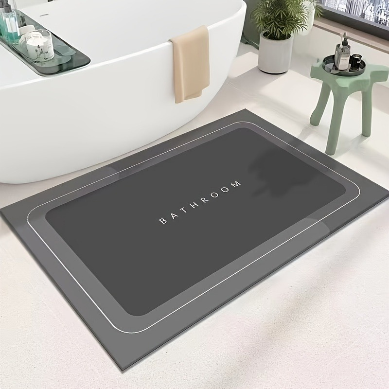 luxury Microfiber" Quick-dry Anti-slip Bathroom Mat - Water Absorbent, Stain-resistant Entryway Rug For Home Decor 
luxury Microfiber" Quick-dry Anti-slip Bathroom Mat - Water Absorbent, Stain-resistant Entryway Rug For Home Decor