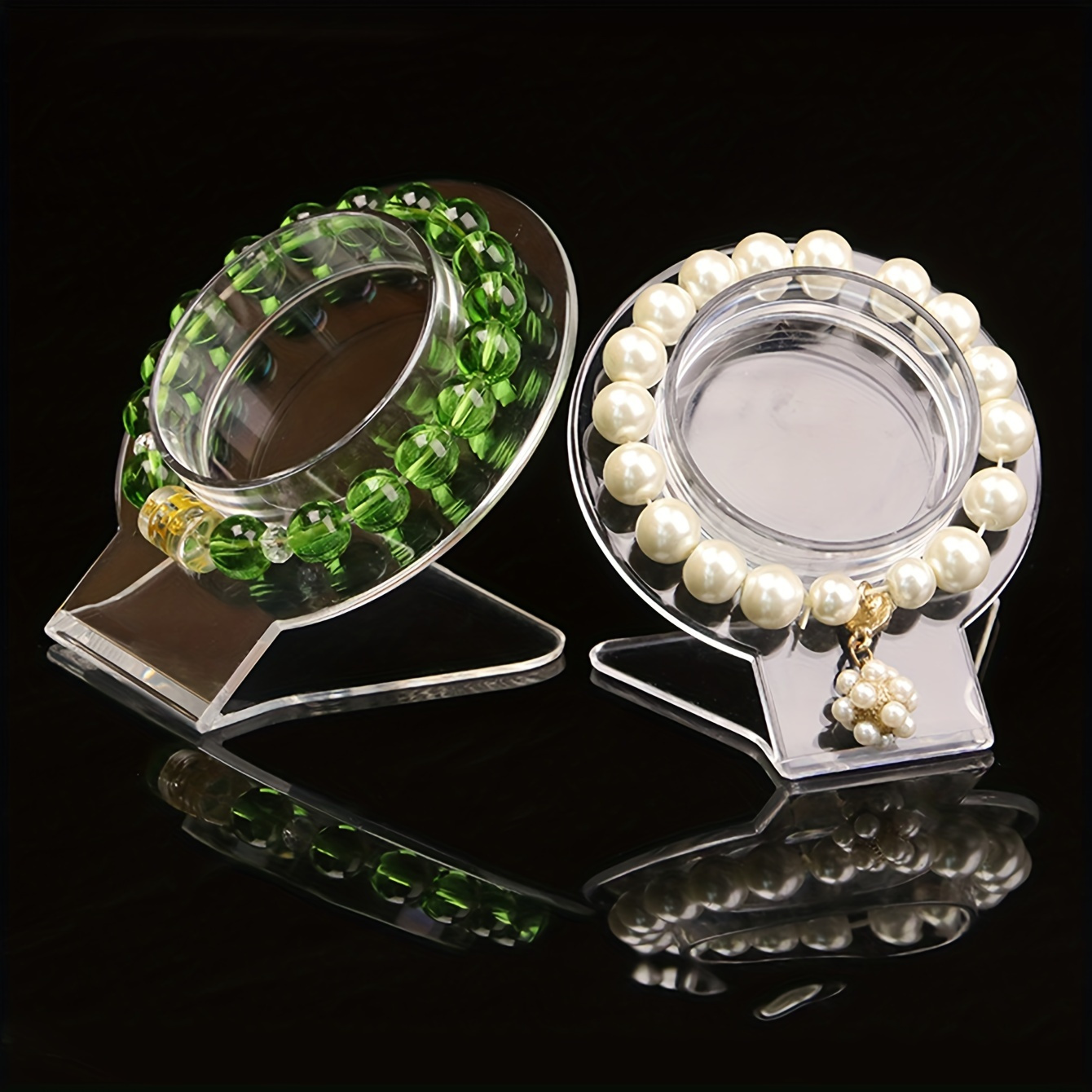 2pcs Acrylic Bracelet Display Stand - Bracelet Holder Jewelry Rack, Watch Bracelet Display Rack
2pcs Acrylic Bracelet Display Stand - Bracelet Holder Jewelry Rack, Watch Bracelet Display Rack