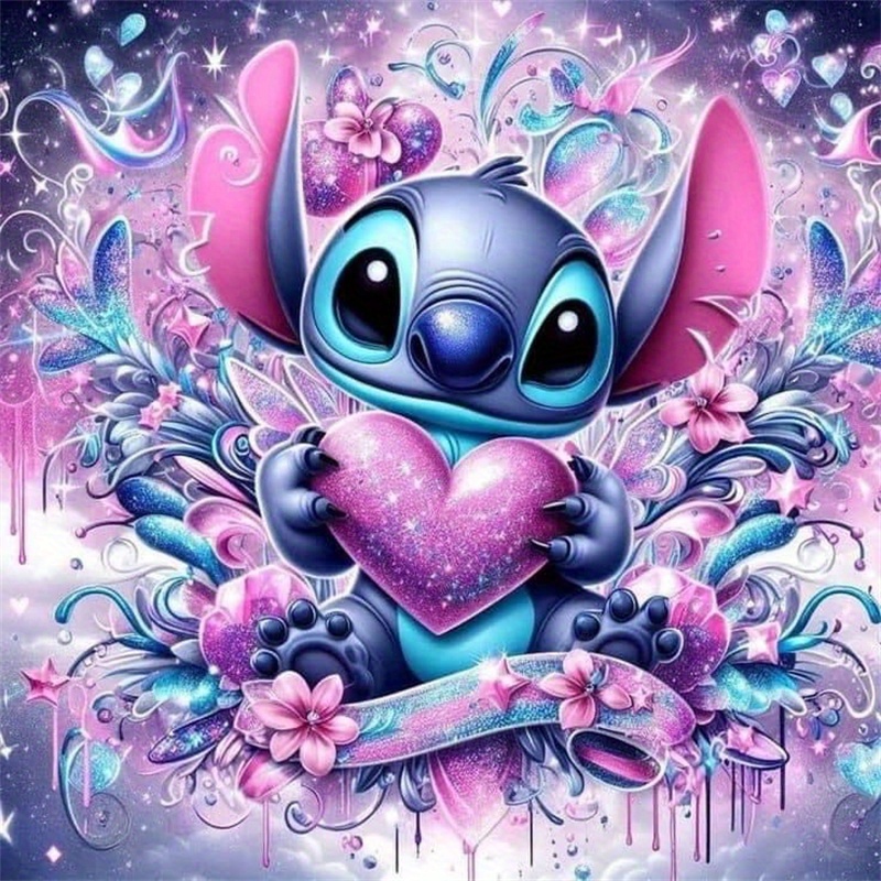 Ume Authorized Disney 5d Diy Round Diamond Full Drill Art Kit: Stitch With Heart Cartoon Diamond Embroidery Mosaic Craft For Room Decor And Holiday Gift
Ume Authorized Disney 5d Diy Round Diamond Full Drill Art Kit: Stitch With Heart Cartoon Diamond Embroidery Mosaic Craft For Room Decor And Holiday Gift