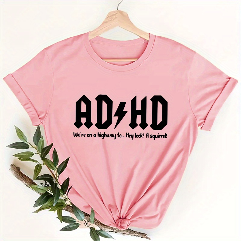 Letter Print Crew Neck T-shirt, Casual Short Sleeve Top For Spring & Summer, Women's Clothing
Letter Print Crew Neck T-shirt, Casual Short Sleeve Top For Spring & Summer, Women's Clothing