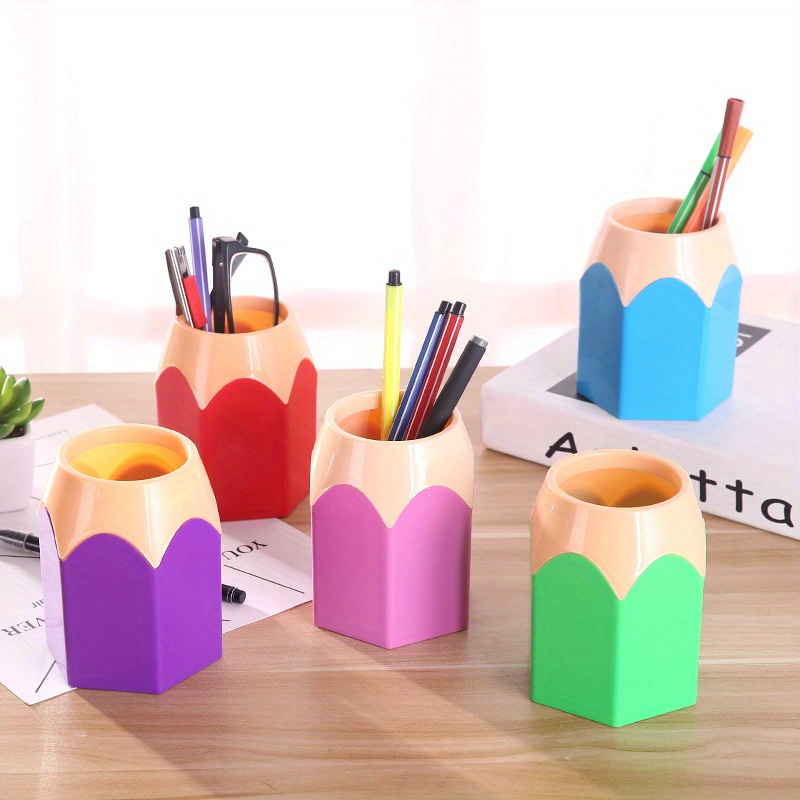 Creative Pencil Holder Desk Organizer - Multifunctional Abs Material Pen Cup For Office, School, Makeup Brushes Storage - Durable And Colorful Design
Creative Pencil Holder Desk Organizer - Multifunctional Abs Material Pen Cup For Office, School, Makeup Brushes Storage - Durable And Colorful Design