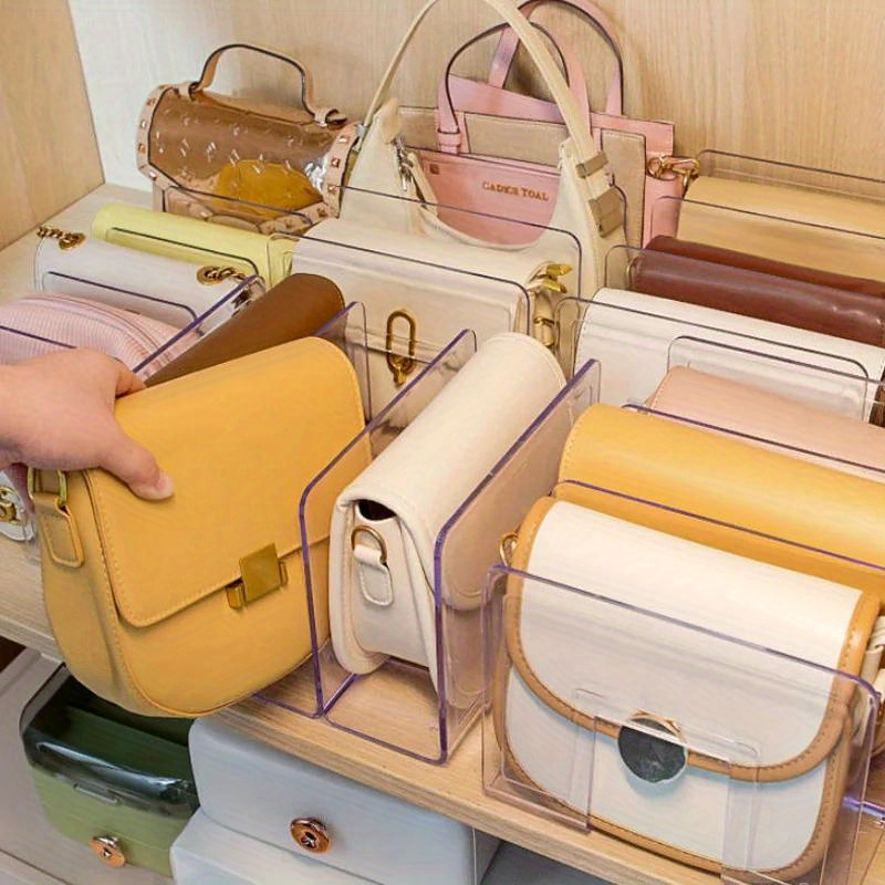 Stylish Acrylic Handbag Organizer - Transparent, Thick Storage Rack For Bags | Stackable & Easy-access Design
Stylish Acrylic Handbag Organizer - Transparent, Thick Storage Rack For Bags | Stackable & Easy-access Design