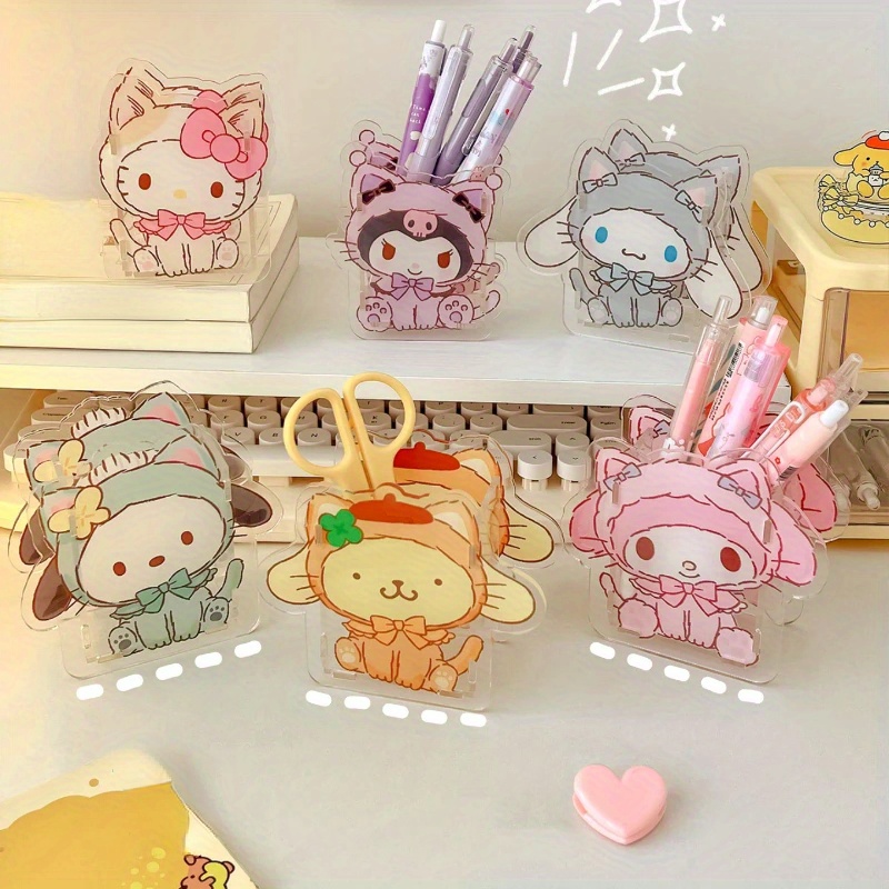 trendy" Cute Cartoon Acrylic Pen Holder - Transparent, Multi-functional Desk Organizer & Decor
trendy" Cute Cartoon Acrylic Pen Holder - Transparent, Multi-functional Desk Organizer & Decor
