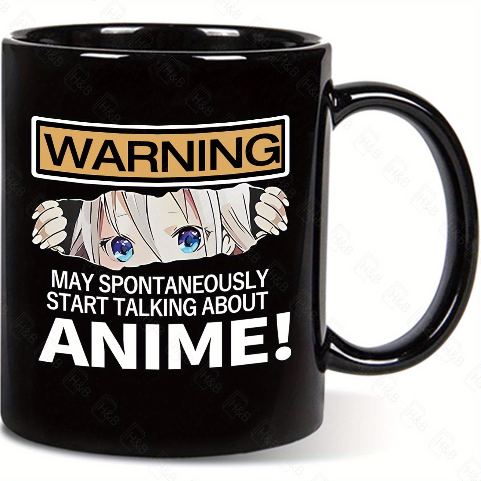 1pc, Funny Anime Warning Coffee Mug, Ceramic Coffee Cups, Water Cups, Summer Winter Drinkware, Birthday Gifts, Holiday Gifts
1pc, Funny Anime Warning Coffee Mug, Ceramic Coffee Cups, Water Cups, Summer Winter Drinkware, Birthday Gifts, Holiday Gifts