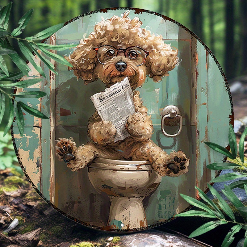 Poodle Bathroom Humor 8x8" Round Aluminum Sign - Durable & Uv Protected, Perfect For Indoor/outdoor Decor
Poodle Bathroom Humor 8x8" Round Aluminum Sign - Durable & Uv Protected, Perfect For Indoor/outdoor Decor