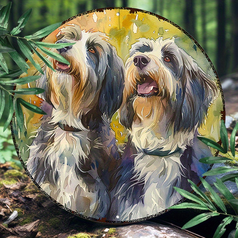 Bearded Collies Round Aluminum Wall Art Set - Waterproof, Uv Resistant 8x8 Inch Metal Signs For Home And Garden Decor (1pc)
Bearded Collies Round Aluminum Wall Art Set - Waterproof, Uv Resistant 8x8 Inch Metal Signs For Home And Garden Decor (1pc)