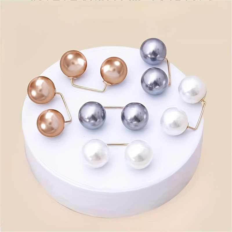 6/8pcs Brooch Faux Pearl Brooch Non-slip Buckle Pin Pants Skirt Waist Pin Clothing Accessories For Women
6/8pcs Brooch Faux Pearl Brooch Non-slip Buckle Pin Pants Skirt Waist Pin Clothing Accessories For Women