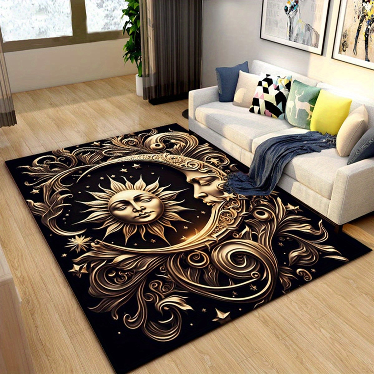 Design Area Rug - Non-slip, Hand Washable Polyester Floor Mat For Living Room & Bedroom Decor
Design Area Rug - Non-slip, Hand Washable Polyester Floor Mat For Living Room & Bedroom Decor