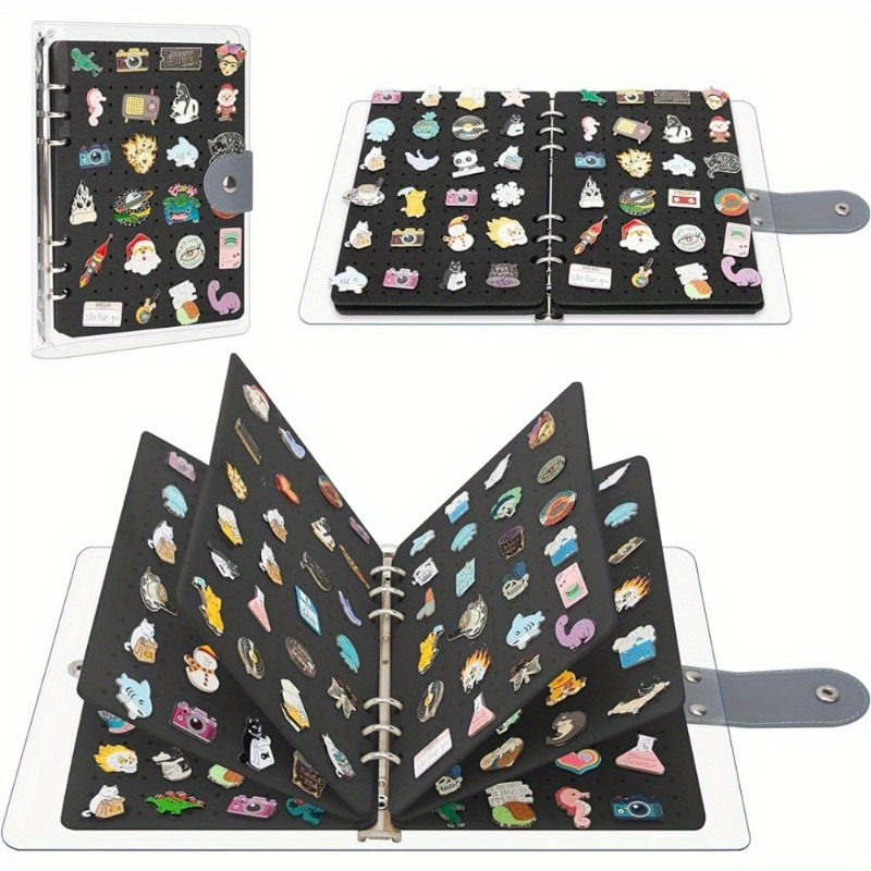 Portable Enamel Pin Display Book - Travel-friendly Organizer For Pins Collection, Durable Storage Case
Portable Enamel Pin Display Book - Travel-friendly Organizer For Pins Collection, Durable Storage Case