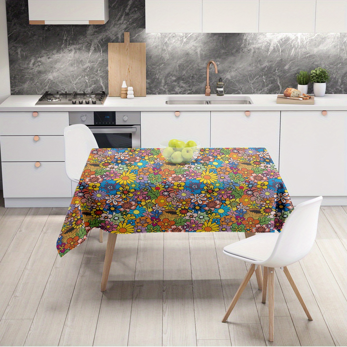multi-season" Boho-chic Floral Tablecloth - Stain & Washable, Perfect For Weddings, Picnics, Camping, Parties & More - Versatile Polyester Fabric In Mixed Colors
multi-season" Boho-chic Floral Tablecloth - Stain & Washable, Perfect For Weddings, Picnics, Camping, Parties & More - Versatile Polyester Fabric In Mixed Colors