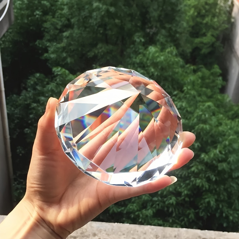 1pc Glass Suncatcher Crystal Paperweight - Sparkling Centerpiece For Weddings, Home Decor, And Gift-giving Occasions
1pc Glass Suncatcher Crystal Paperweight - Sparkling Centerpiece For Weddings, Home Decor, And Gift-giving Occasions