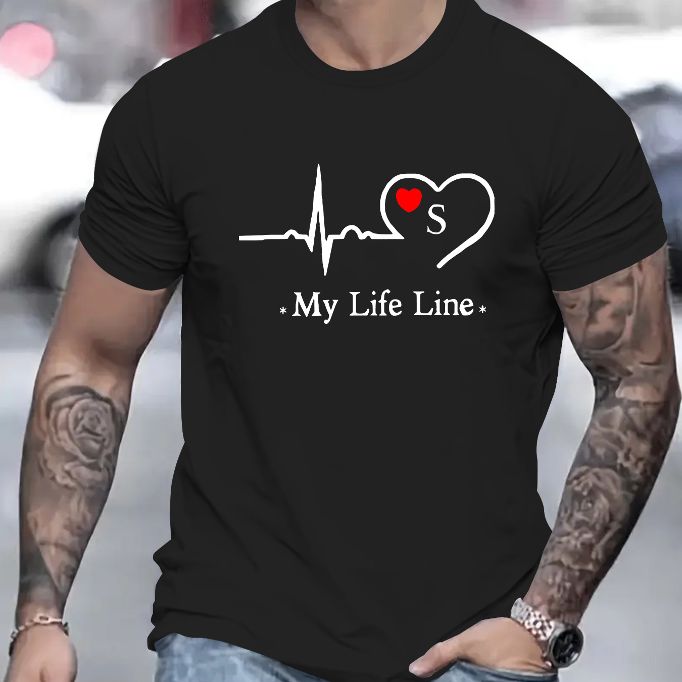 Men' Casual T-shirt - Stylish Printed Short Sleeve, Crew Neck, Summer Fashion Top, Machine Washable
Men' Casual T-shirt - Stylish Printed Short Sleeve, Crew Neck, Summer Fashion Top, Machine Washable