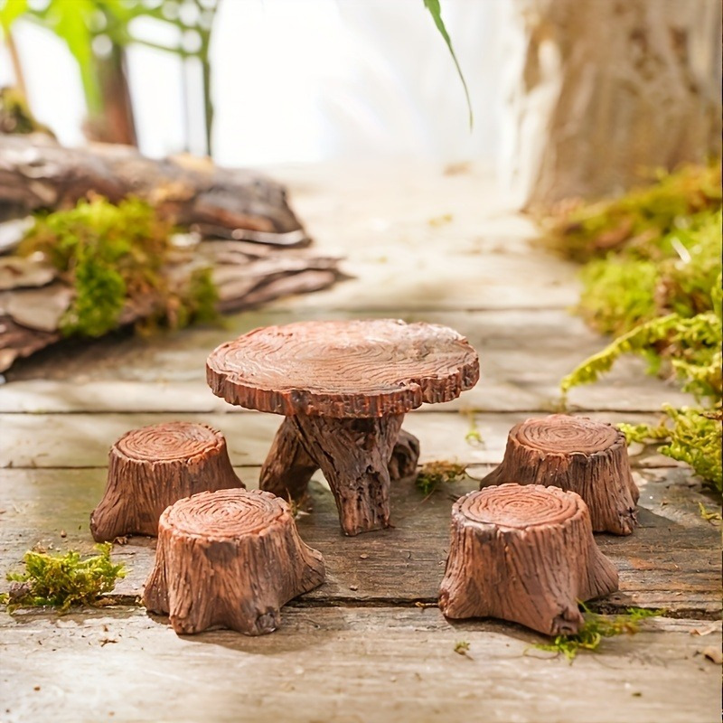 5-piece Mini Tree Stump Set - Resin Garden Art Ornaments For Outdoor Decor, Animal Theme, No Battery Needed, Suitable For Ages 14+ Garden Ornaments For Outside Garden Tree Decor
5-piece Mini Tree Stump Set - Resin Garden Art Ornaments For Outdoor Decor, Animal Theme, No Battery Needed, Suitable For Ages 14+ Garden Ornaments For Outside Garden Tree Decor