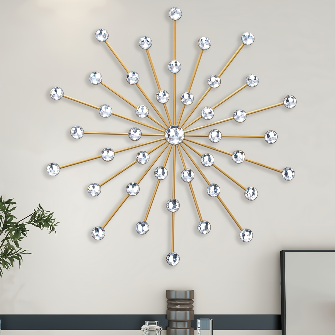 Elegant Iron Starburst Wall Art - Modern Boho Metal Decor For Living Room, Classic Home Background Ornament Boho Home Decor Metal Wall Art Decor
Elegant Iron Starburst Wall Art - Modern Boho Metal Decor For Living Room, Classic Home Background Ornament Boho Home Decor Metal Wall Art Decor
