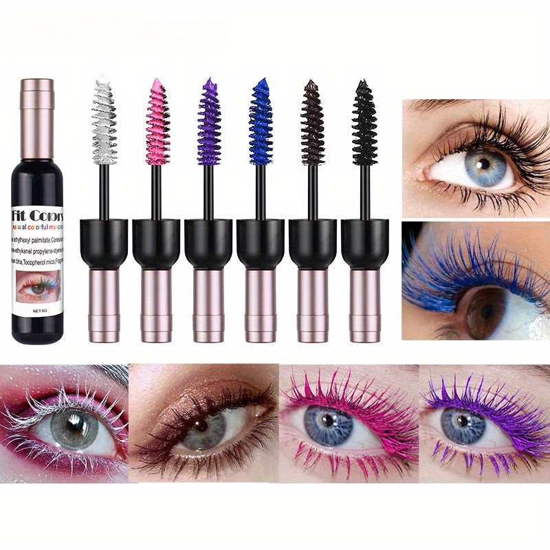 6-color Waterproof Mascara Set - Thick, Curling & Long-lasting In Blue, White, Brown, Pink, Black - Smudge-proof Eye Makeup
6-color Waterproof Mascara Set - Thick, Curling & Long-lasting In Blue, White, Brown, Pink, Black - Smudge-proof Eye Makeup