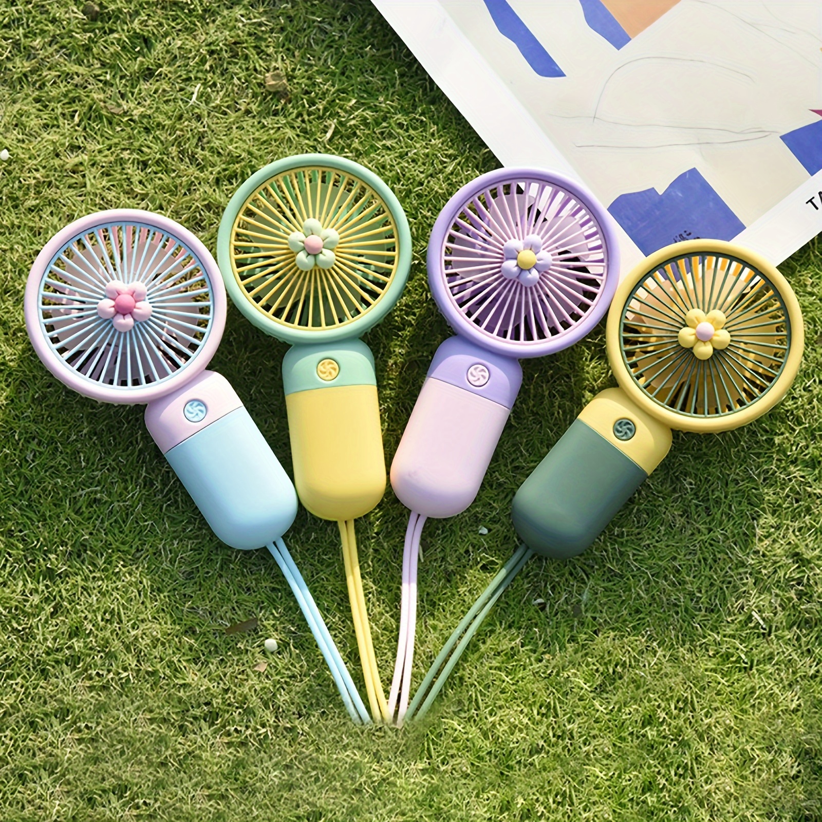 Portable Usb Charging Mini Handheld Fan With Rechargeable Lithium Battery, Wearable Plastic Fan With Button Control For Indoor And Outdoor Use - Includes Multiple Components
Portable Usb Charging Mini Handheld Fan With Rechargeable Lithium Battery, Wearable Plastic Fan With Button Control For Indoor And Outdoor Use - Includes Multiple Components