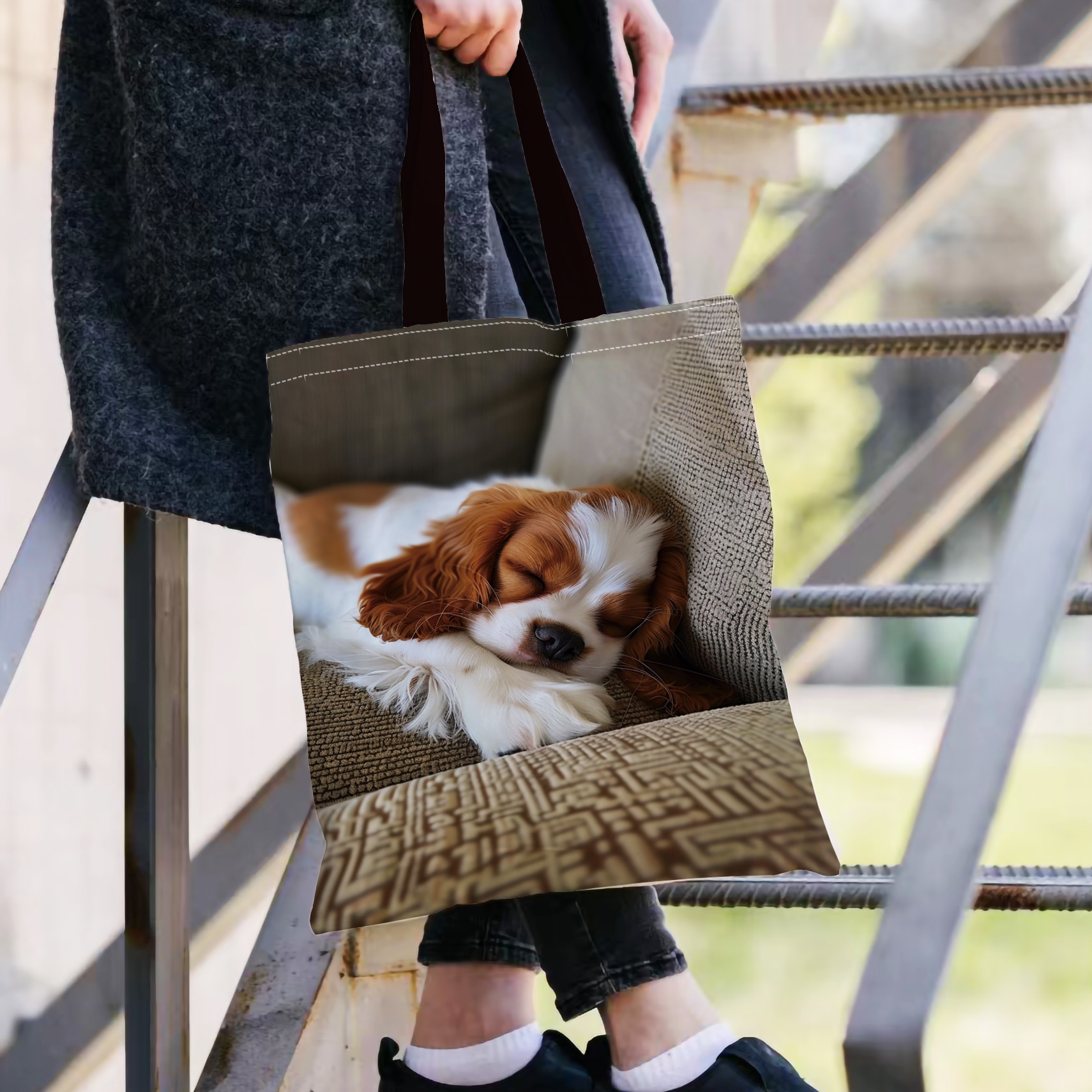 1pc Sleeping Dog Print Canvas Tote Bag, Perfect For Shopping, Portable Shoulder Bag For Daily Use, Vacation, Work
1pc Sleeping Dog Print Canvas Tote Bag, Perfect For Shopping, Portable Shoulder Bag For Daily Use, Vacation, Work