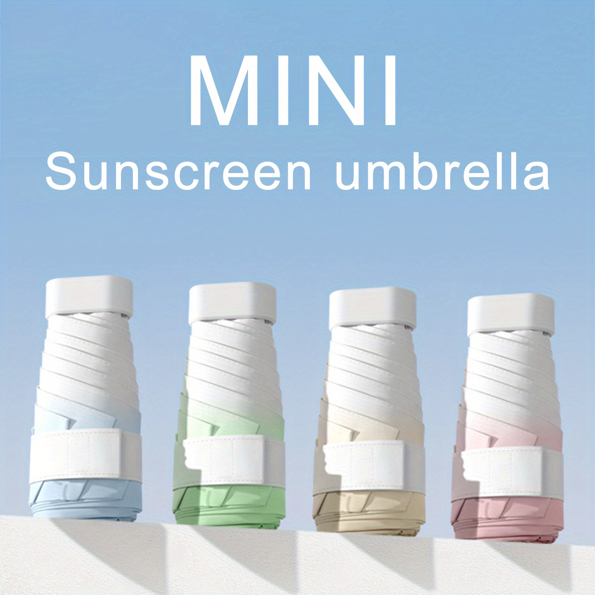 Solid Color Mini Folding Umbrella With Uv Protection, Casual Lightweight Durable Umbrella For Men & Women
Solid Color Mini Folding Umbrella With Uv Protection, Casual Lightweight Durable Umbrella For Men & Women
