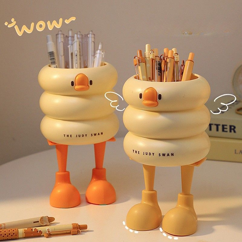 Chic Duck-shaped Desk Organizer - Premium Plastic Pen And Makeup Brush Holder For Office
Chic Duck-shaped Desk Organizer - Premium Plastic Pen And Makeup Brush Holder For Office