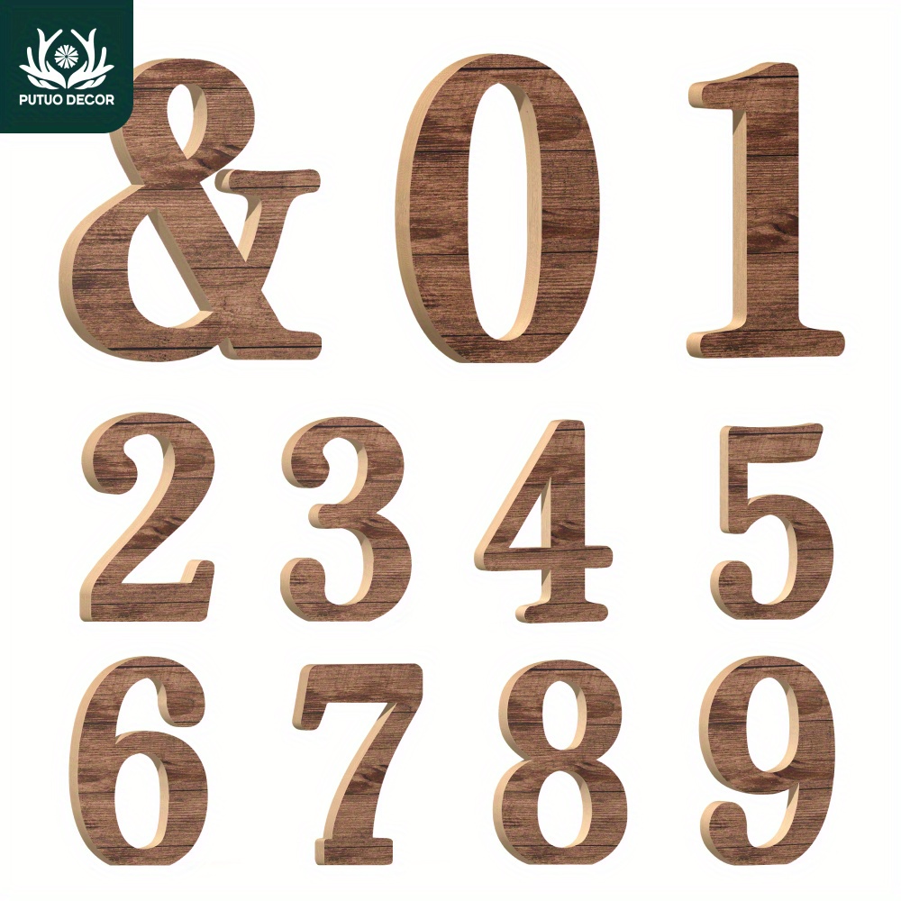 Versatile Wooden Table Decor Set With Grain Pattern - Includes Numbers 0-9, Perfect For Home, Farmhouse, Office & Cafe
Versatile Wooden Table Decor Set With Grain Pattern - Includes Numbers 0-9, Perfect For Home, Farmhouse, Office & Cafe