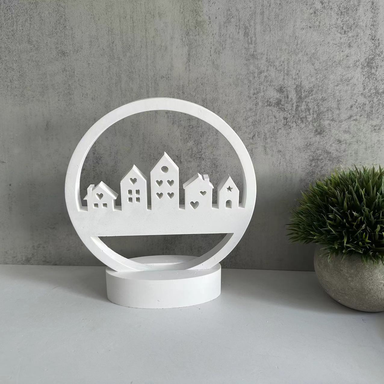 Moule en Silicone Polyvalent pour Pendentifs DIY & Supports de Table - Design de Base de Maison en Anneau Rond
Moule en Silicone Polyvalent pour Pendentifs DIY & Supports de Table - Design de Base de Maison en Anneau Rond