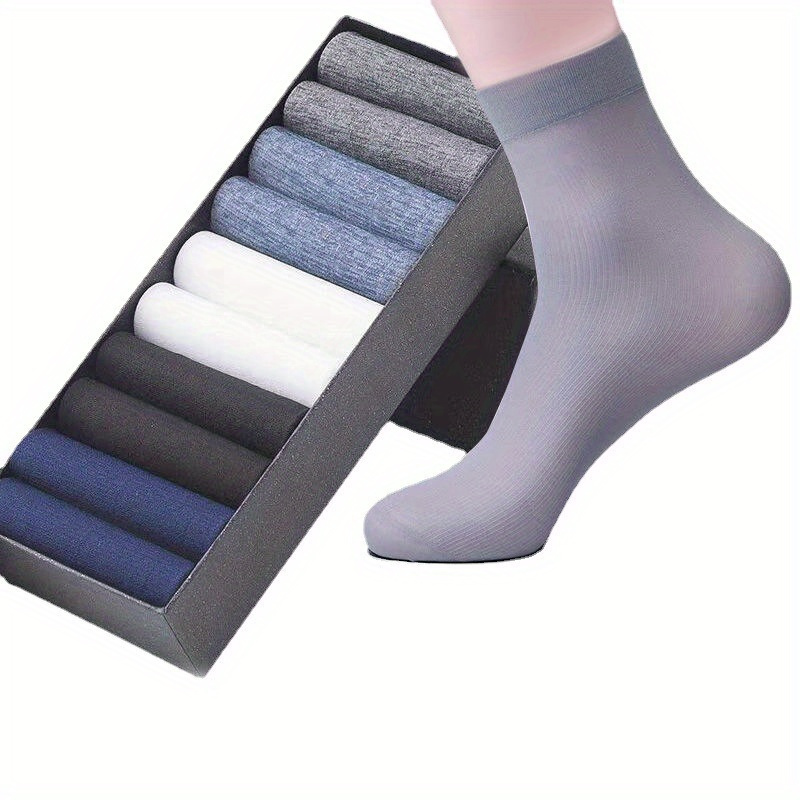 10 Pairs Of Unisex Trendy Solid Ultra Thin Crew Socks, Breathable Comfy Casual Socks For Men Women Outdoor Wearing All Seasons Wearing
10 Pairs Of Unisex Trendy Solid Ultra Thin Crew Socks, Breathable Comfy Casual Socks For Men Women Outdoor Wearing All Seasons Wearing