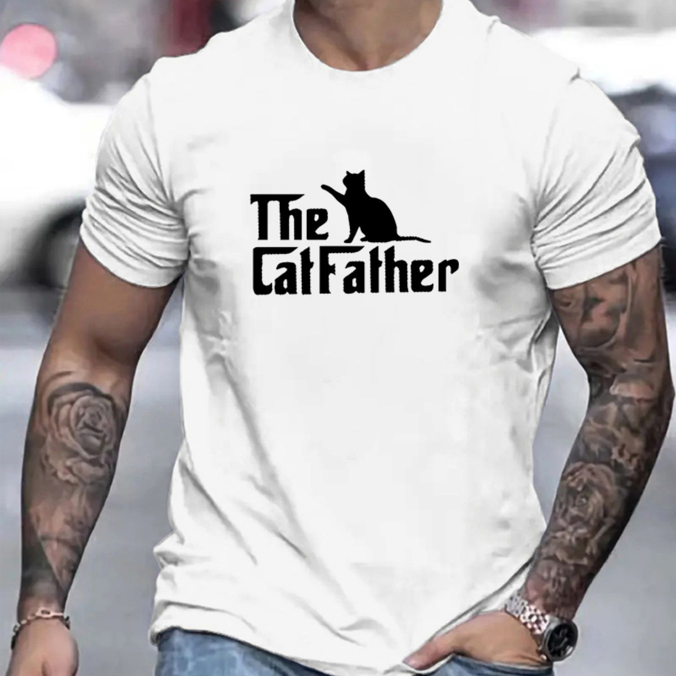 Print T-shirt, & Breathable For Men, Simple Lightweight Comfy Top, Casual Crew Neck Short Sleeve T-shirt For Summer
Print T-shirt, & Breathable For Men, Simple Lightweight Comfy Top, Casual Crew Neck Short Sleeve T-shirt For Summer