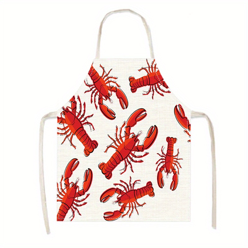 1pc Durable Linen Lobster Print Apron - Sleeveless Bib For Cooking, Baking, Home Cleaning, Party Supplies, Comfortable Fit Apron Without Electricity Use
1pc Durable Linen Lobster Print Apron - Sleeveless Bib For Cooking, Baking, Home Cleaning, Party Supplies, Comfortable Fit Apron Without Electricity Use