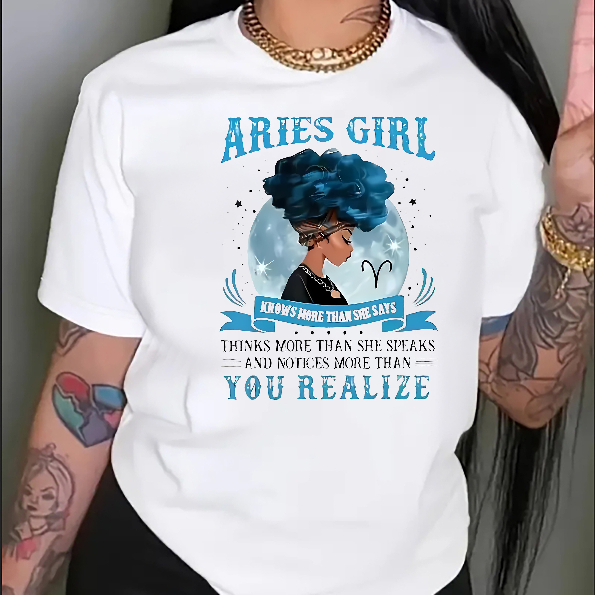 Girl Graphic T-shirt, Women's Casual Short Sleeve Tee, Round Neck Top, Versatile Fashion Shirt For Daily Wear
Girl Graphic T-shirt, Women's Casual Short Sleeve Tee, Round Neck Top, Versatile Fashion Shirt For Daily Wear