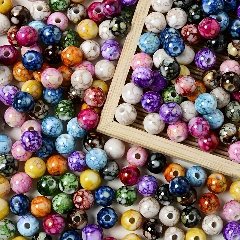 100/200 Pcs Colorful Large Hole Flower Round Loose Beads - Perfect For Jewelry Making, Diy Bracelets, Necklaces, And Handmade Beaded Crafts - Made Of Acrylic
100/200 Pcs Colorful Large Hole Flower Round Loose Beads - Perfect For Jewelry Making, Diy Bracelets, Necklaces, And Handmade Beaded Crafts - Made Of Acrylic