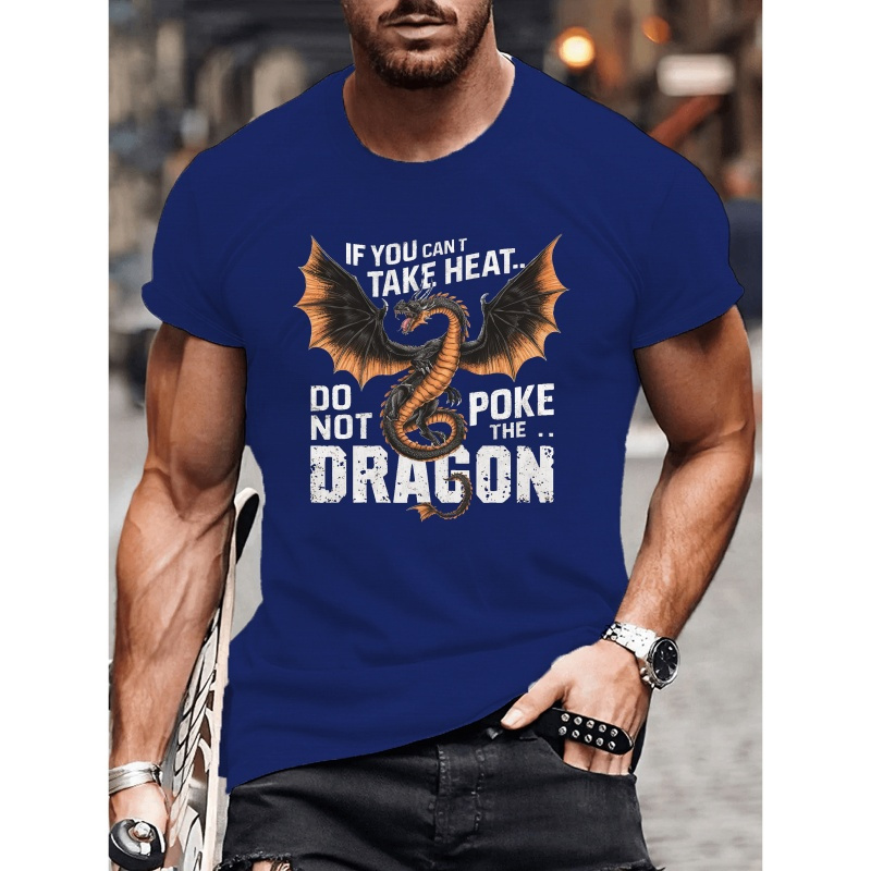 Dragon Heat Print Men's Round Neck Short Sleeve Tee Fashion Regular Fit T-shirt Top For Spring Summer Holiday Leisure Vacation
Dragon Heat Print Men's Round Neck Short Sleeve Tee Fashion Regular Fit T-shirt Top For Spring Summer Holiday Leisure Vacation