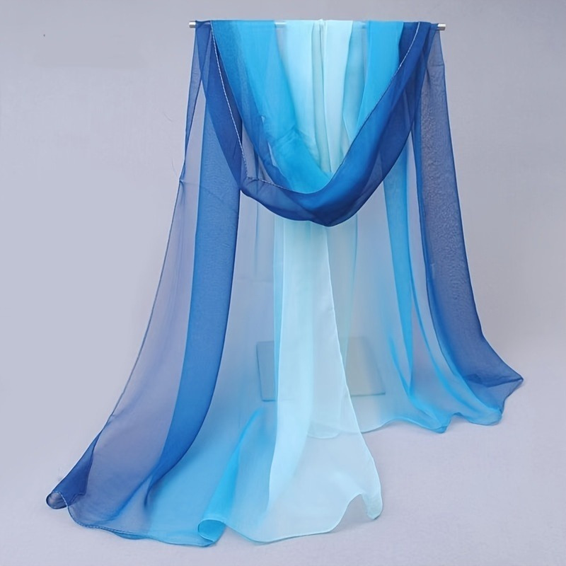 Women's Chiffon Scarf Stylish Gradient Color Long Lightweight Sunscreen Shawl Headscarf
Women's Chiffon Scarf Stylish Gradient Color Long Lightweight Sunscreen Shawl Headscarf