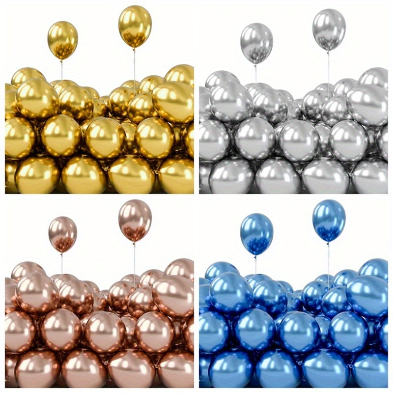 100-piece 5-inch Metallic Balloons For Weddings, Birthdays & More - Versatile Party Decorations, No Power Needed
100-piece 5-inch Metallic Balloons For Weddings, Birthdays & More - Versatile Party Decorations, No Power Needed