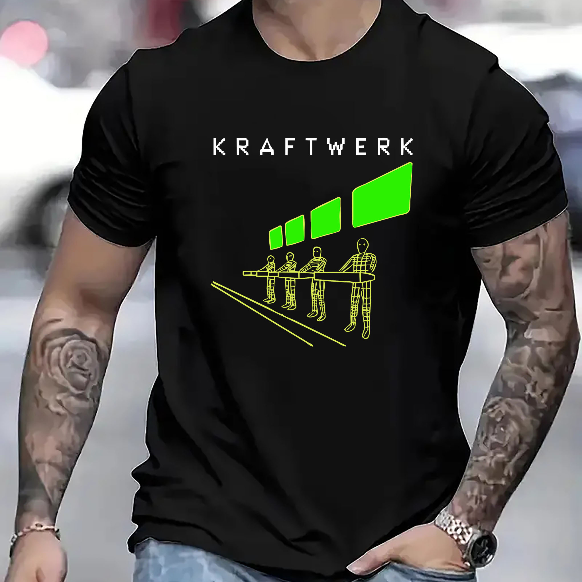 Men's Casual Crew Neck T-shirt With Unique Geometric Print - Lightweight, Breathable Polyester For
Men's Casual Crew Neck T-shirt With Unique Geometric Print - Lightweight, Breathable Polyester For