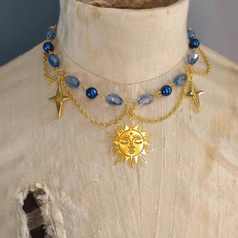1pc Elegant Sun Star Hollow Luxury Natural Stone Alloy Golden Pendant Necklace Women Daily Party Gift
1pc Elegant Sun Star Hollow Luxury Natural Stone Alloy Golden Pendant Necklace Women Daily Party Gift