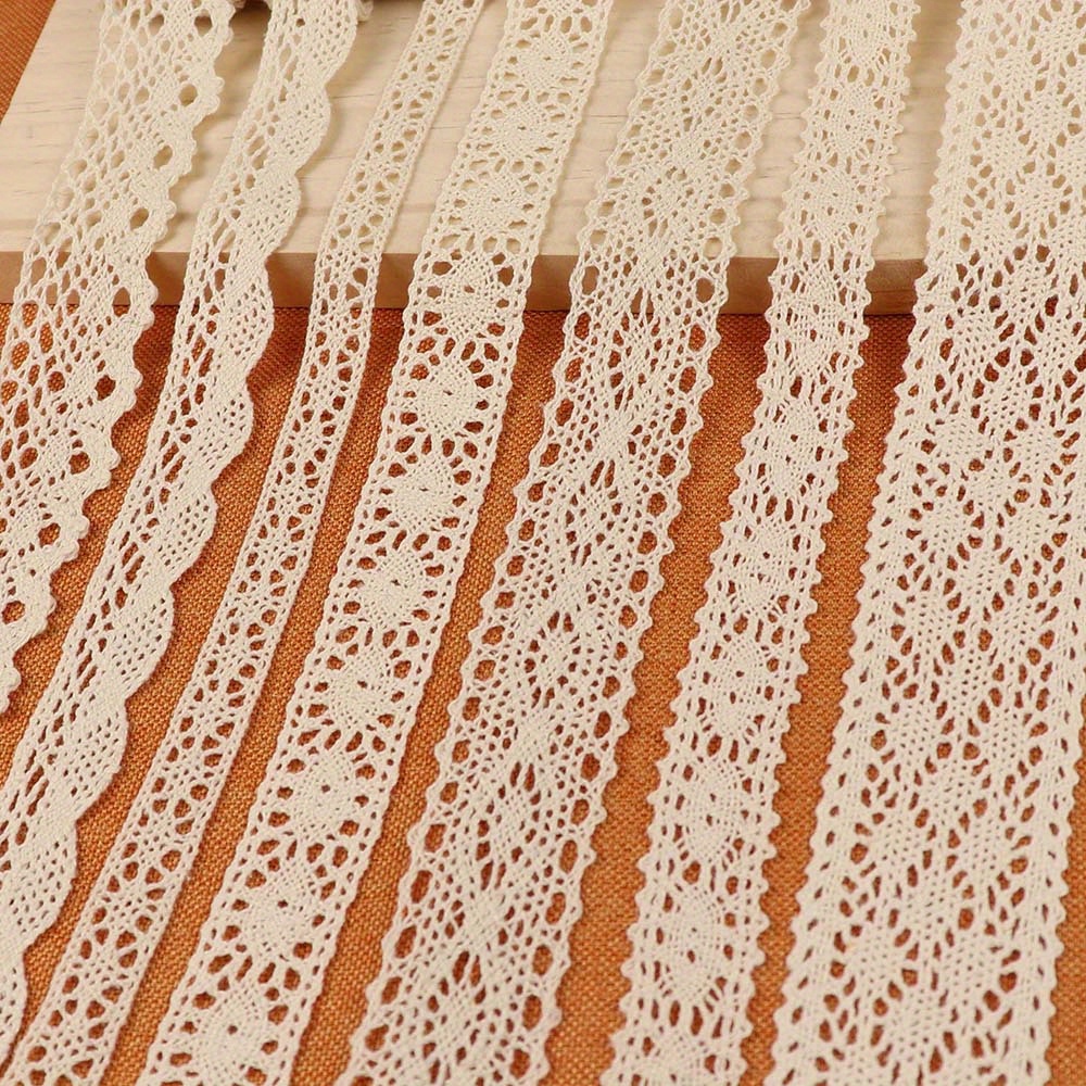 1pc Elegant Ivory Polyester Lace Trim Ribbon With Intricate Patterns - Gift Wrapping & Party Decorations, In 1/3/5 Yards, Ribbon For Crafts
1pc Elegant Ivory Polyester Lace Trim Ribbon With Intricate Patterns - Gift Wrapping & Party Decorations, In 1/3/5 Yards, Ribbon For Crafts